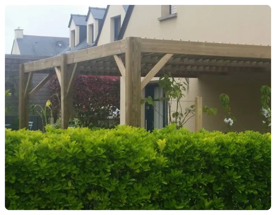 carport bois fougeres