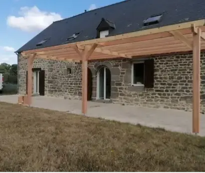 carport bois Maen Roch-1