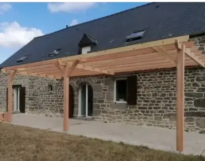 carport bois à Saint-Aubin-du-Cormier - image 2