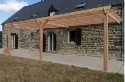 extension en bois maison Avranches-5