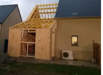 extension en bois maison Fougères-1