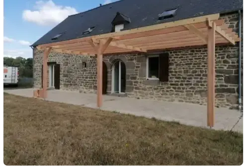 extension en bois maison à Maen Roch - image 4