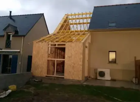 extension en bois maison Pontorson-5