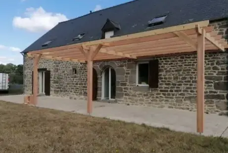 extension en bois maison Saint-Aubin-du-Cormier-5