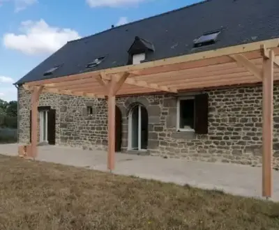 pergola bois Pontorson-1